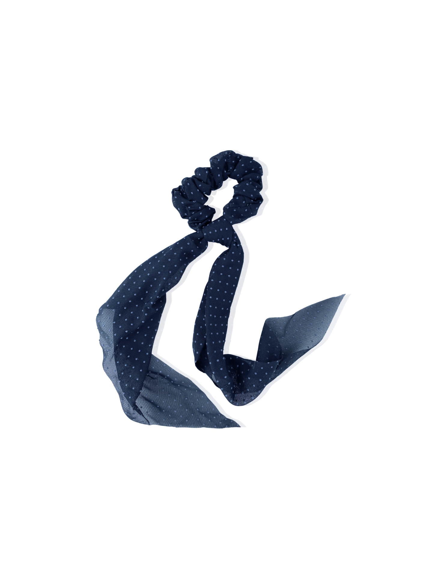 Blue hair elastic with bow