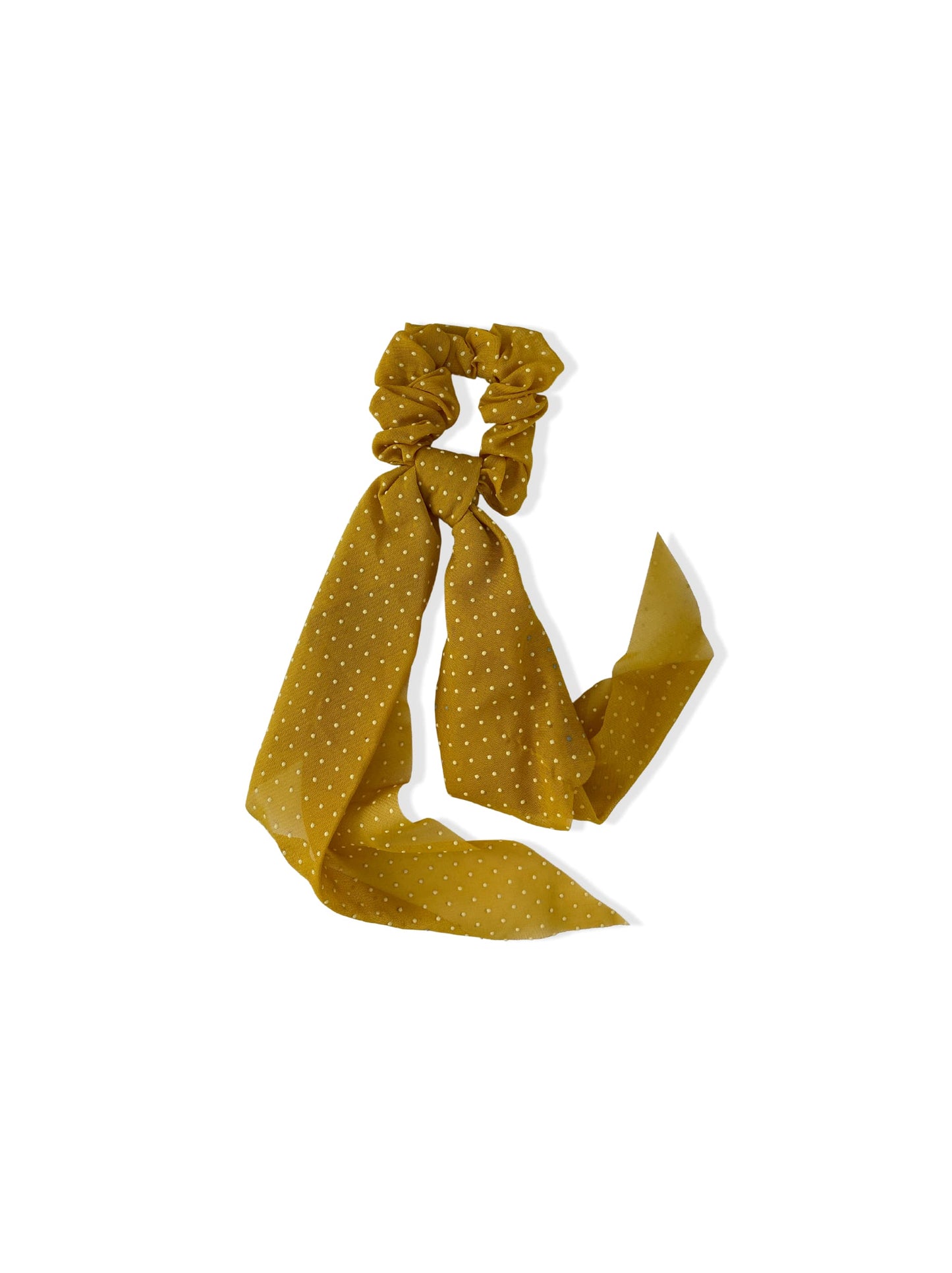 Elástico laranja de cabelo com laço