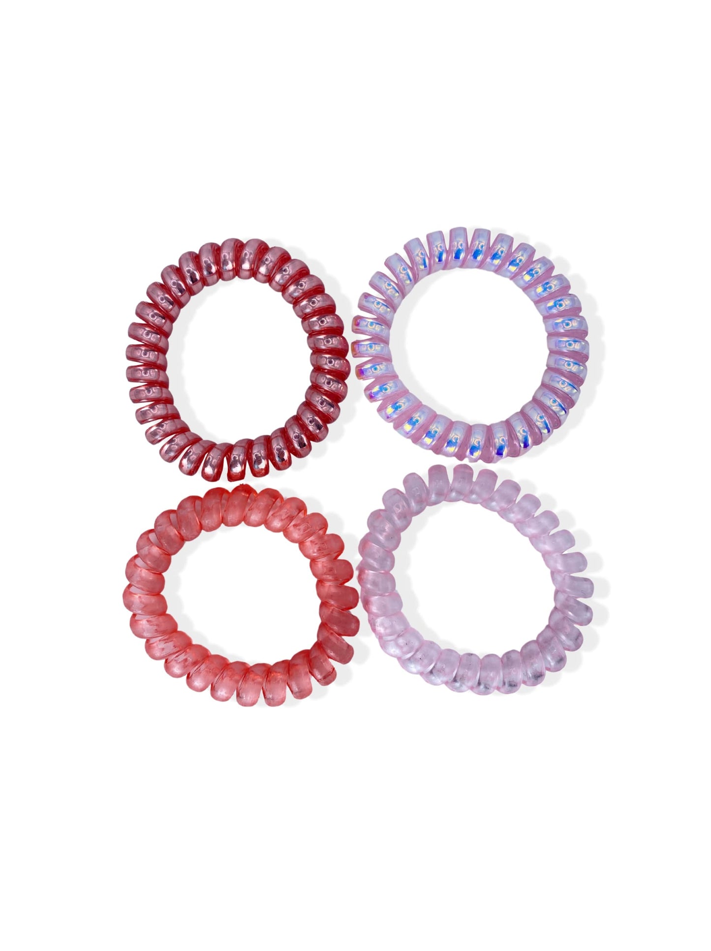 Set of pink hair elastics