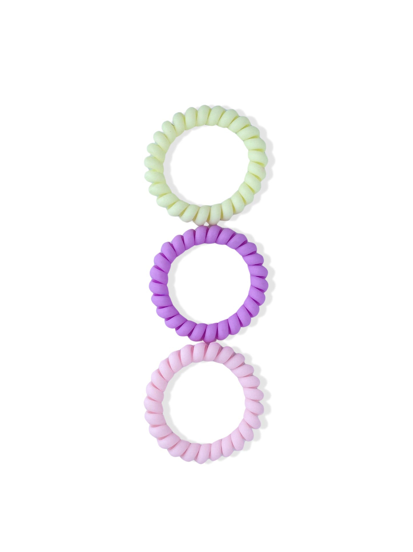 Set of colored hair elastics