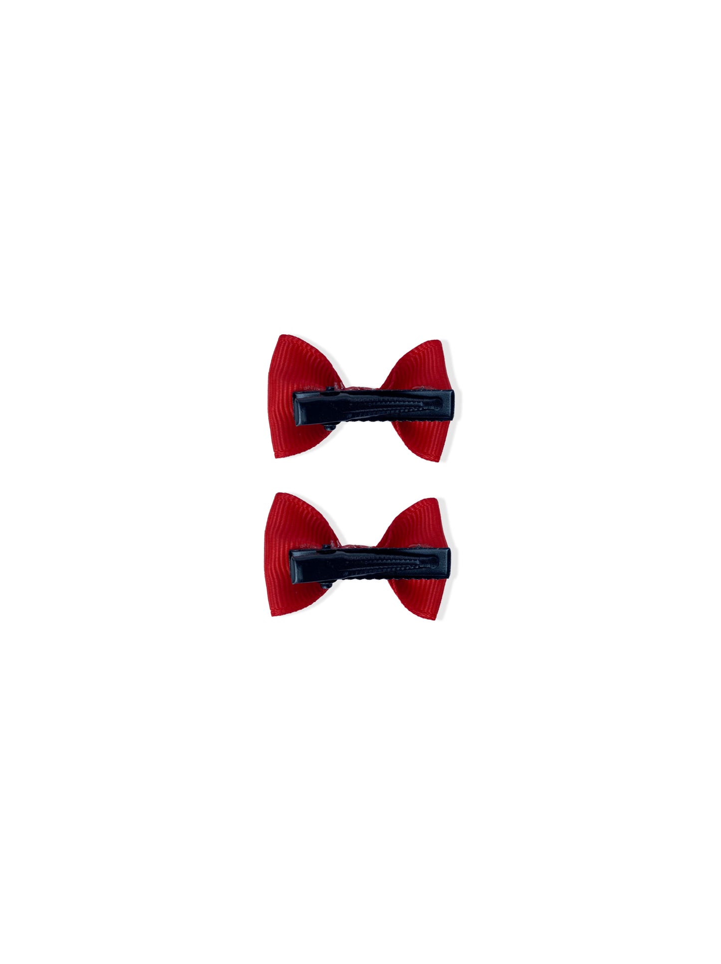 Barrette à cheveux avec noeud rouge