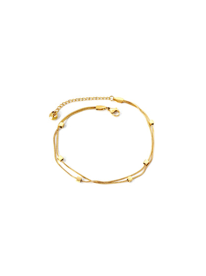 Gold Steel Foot Bracelet