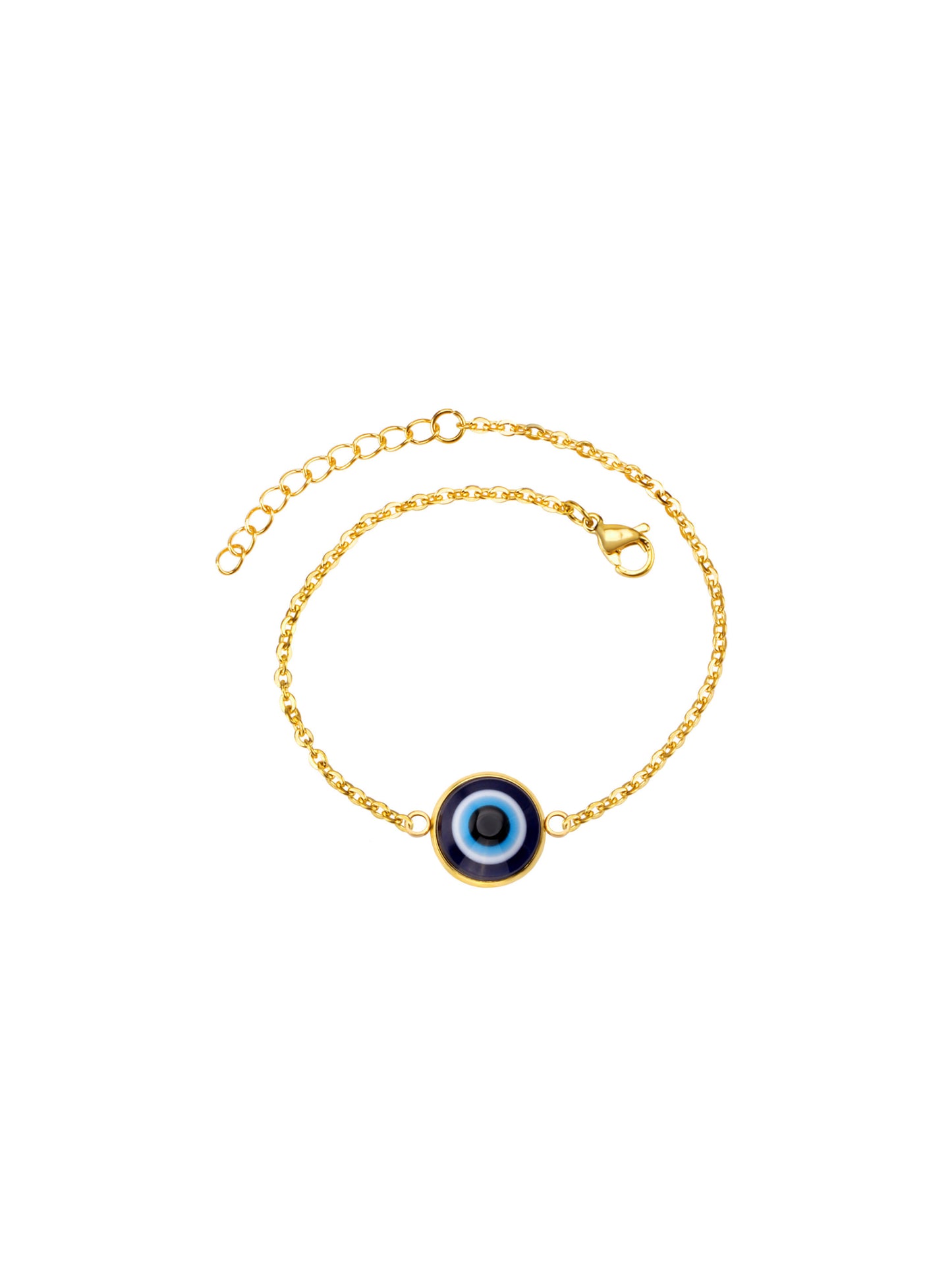 Eye gold steel bracelet