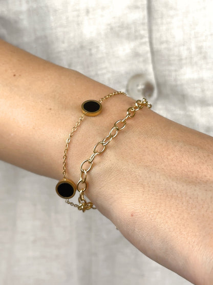 Golden Steel Chain Bracelet