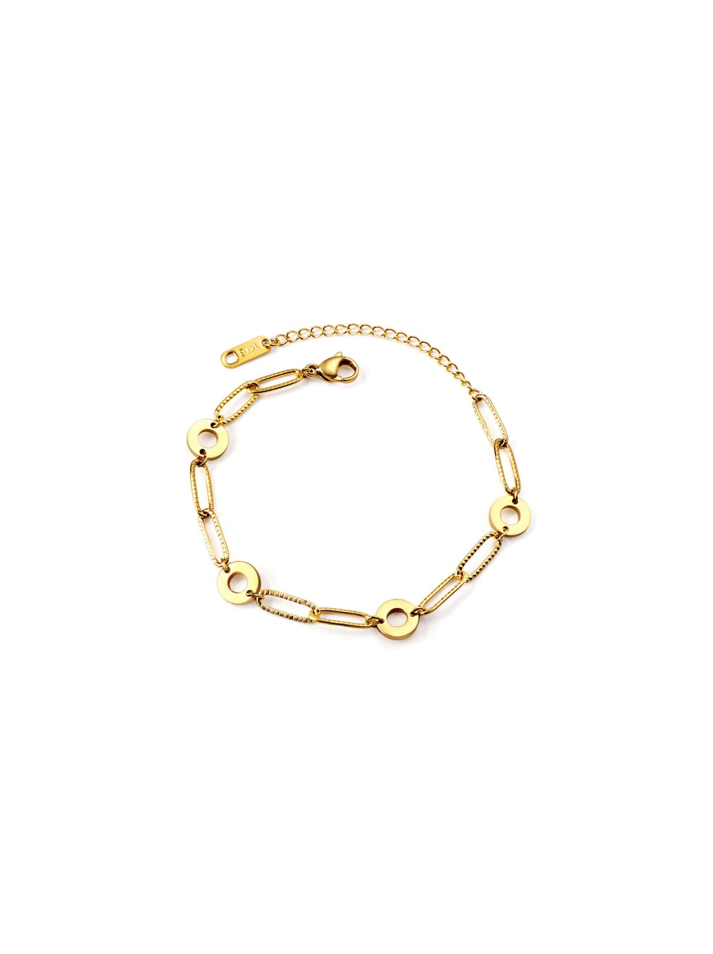 Golden Steel Chain Bracelet