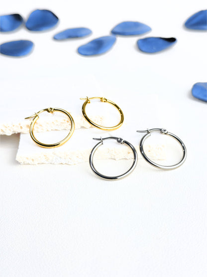 20mm silver steel rings