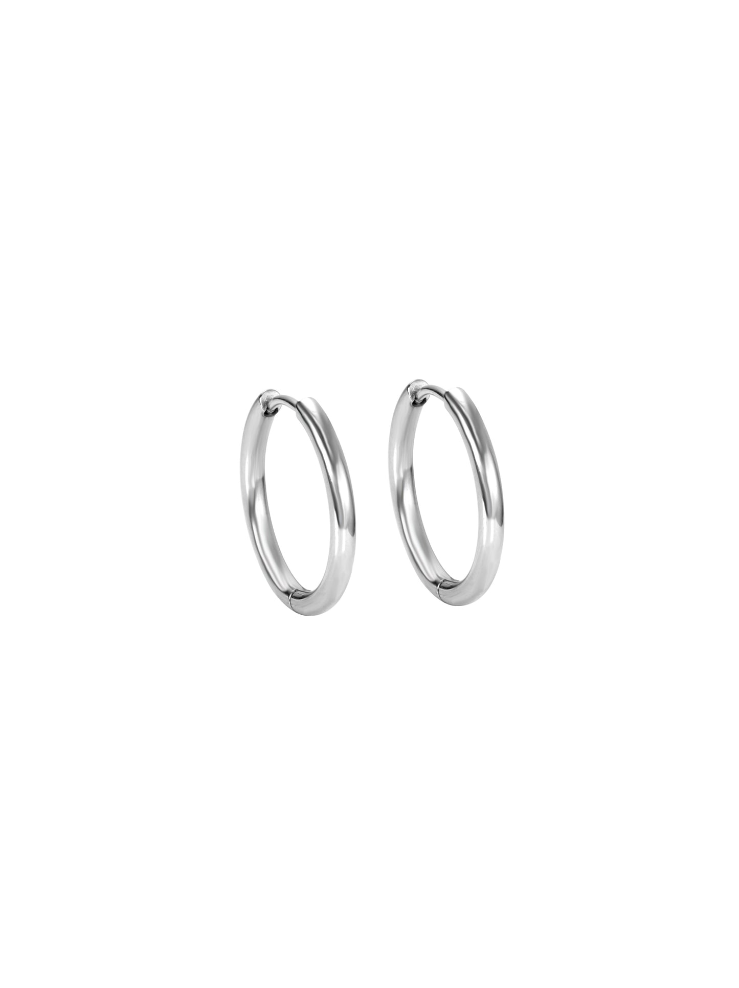 8mm silver steel rings