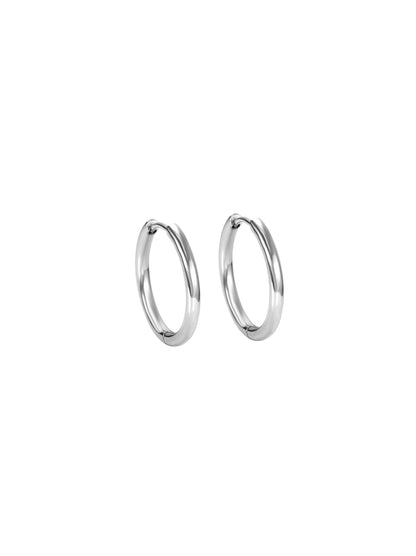 8mm silver steel rings