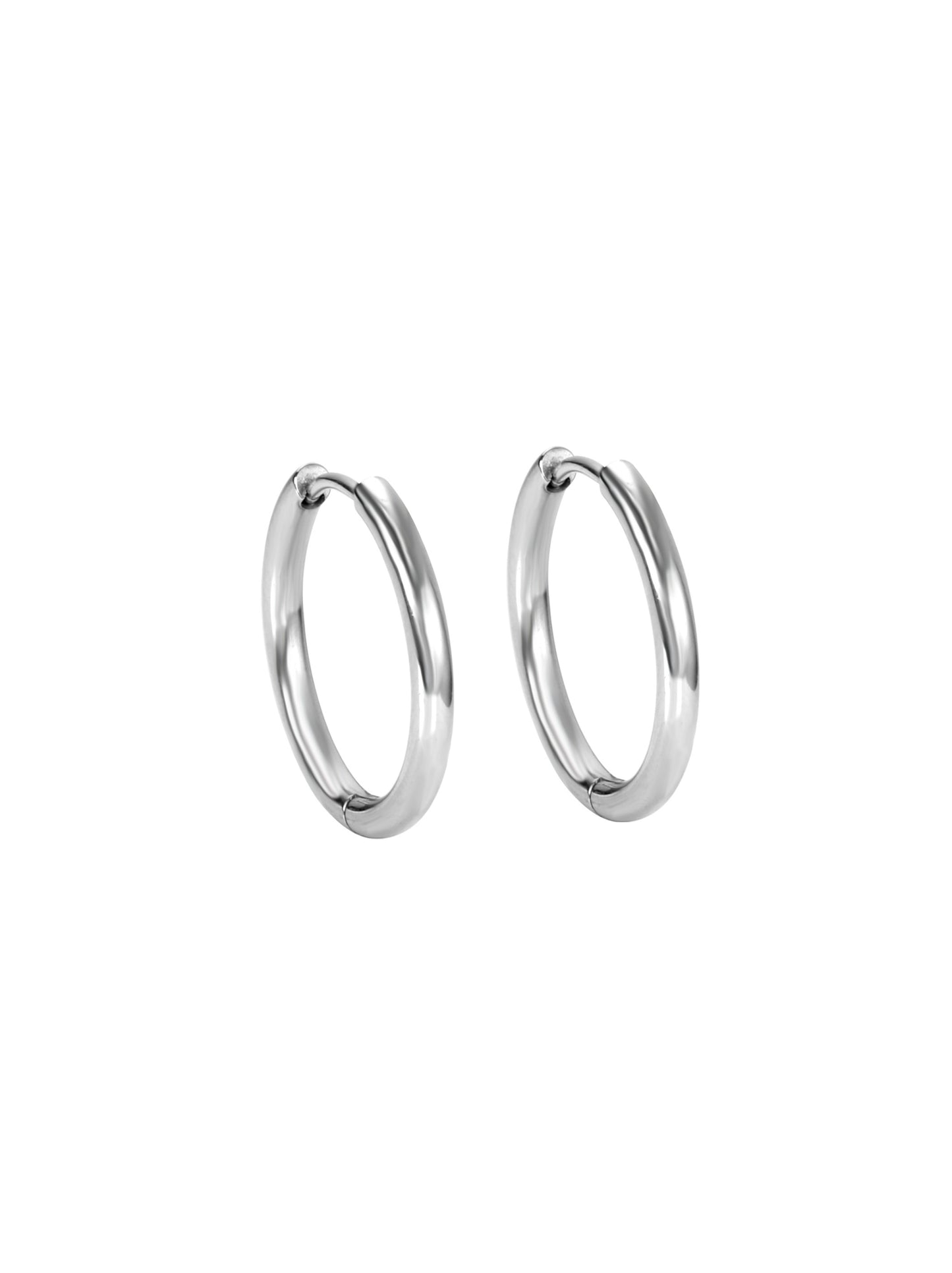 14mm silver steel rings