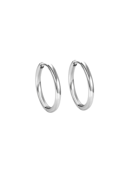 14mm silver steel rings