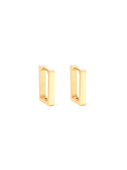 Square golden steel hoops