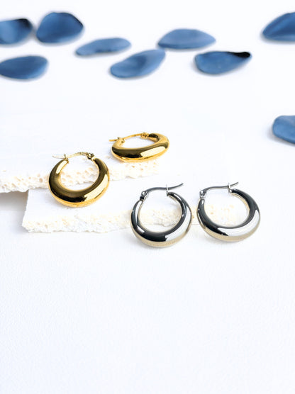 Golden steel rings