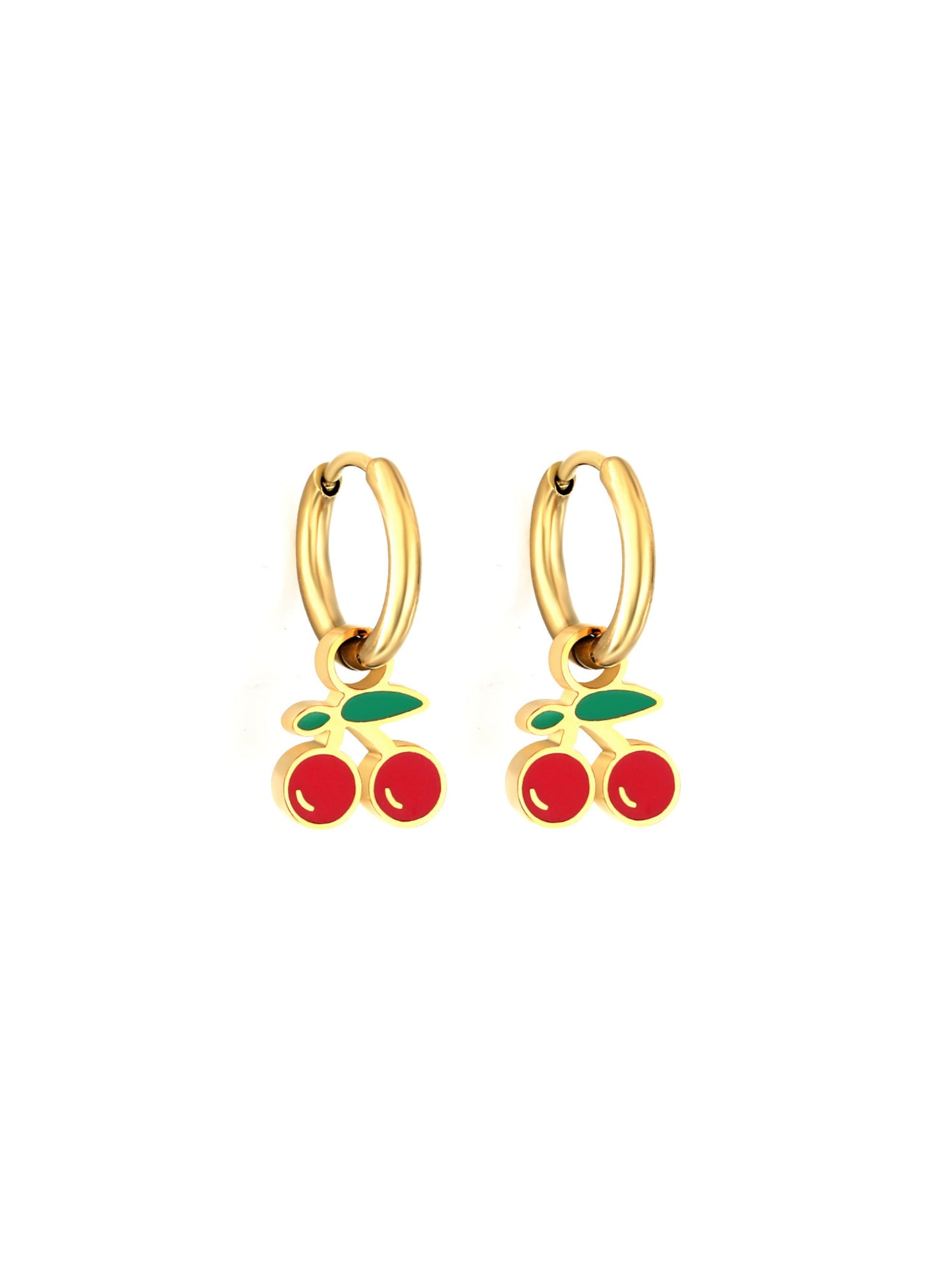 Ceraja gold steel hoops