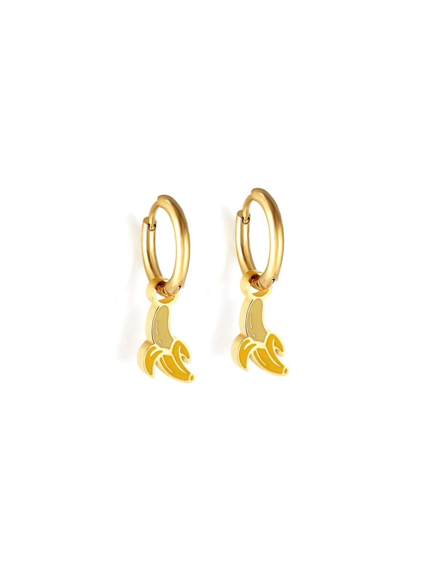 Banana gold steel hoops