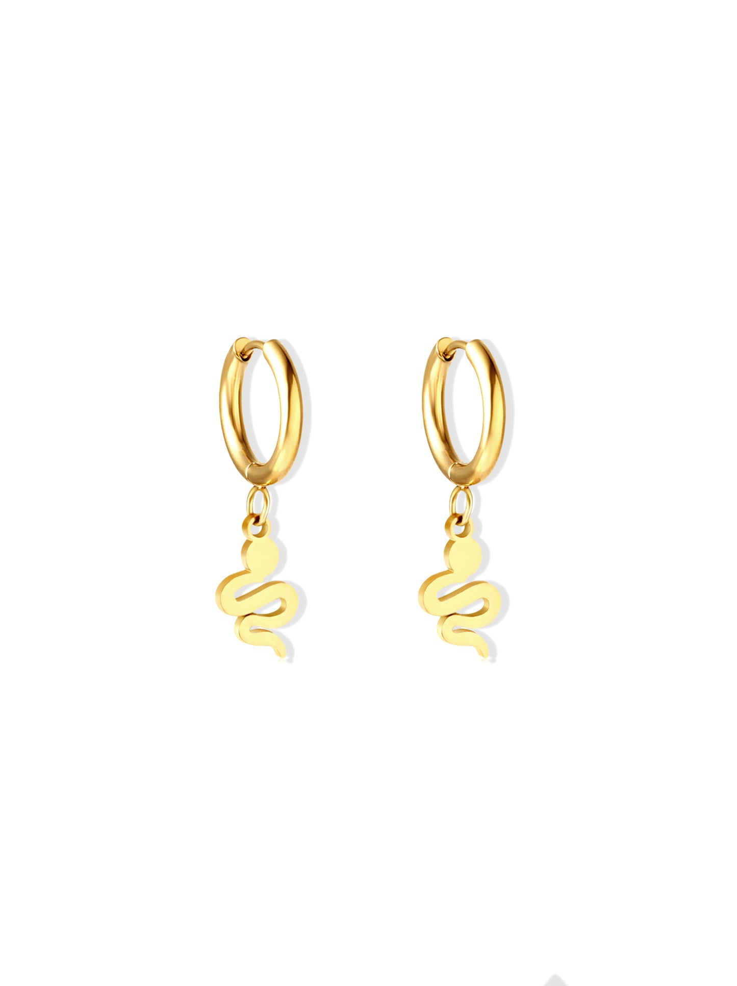 Cobra gold steel hoops