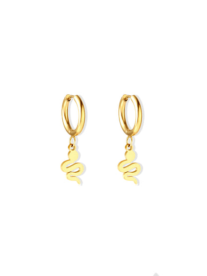 Cobra gold steel hoops