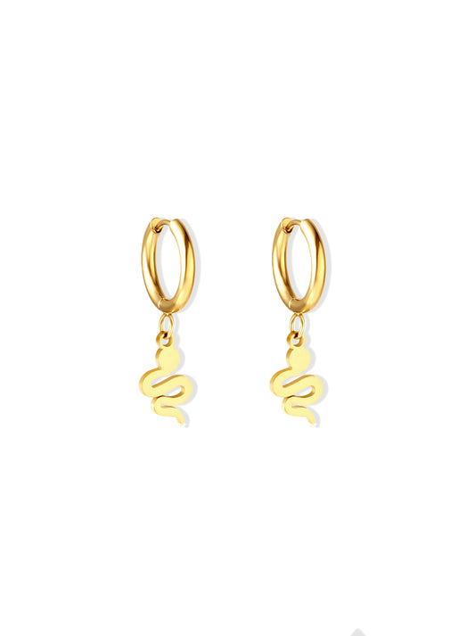 Cobra gold steel hoops