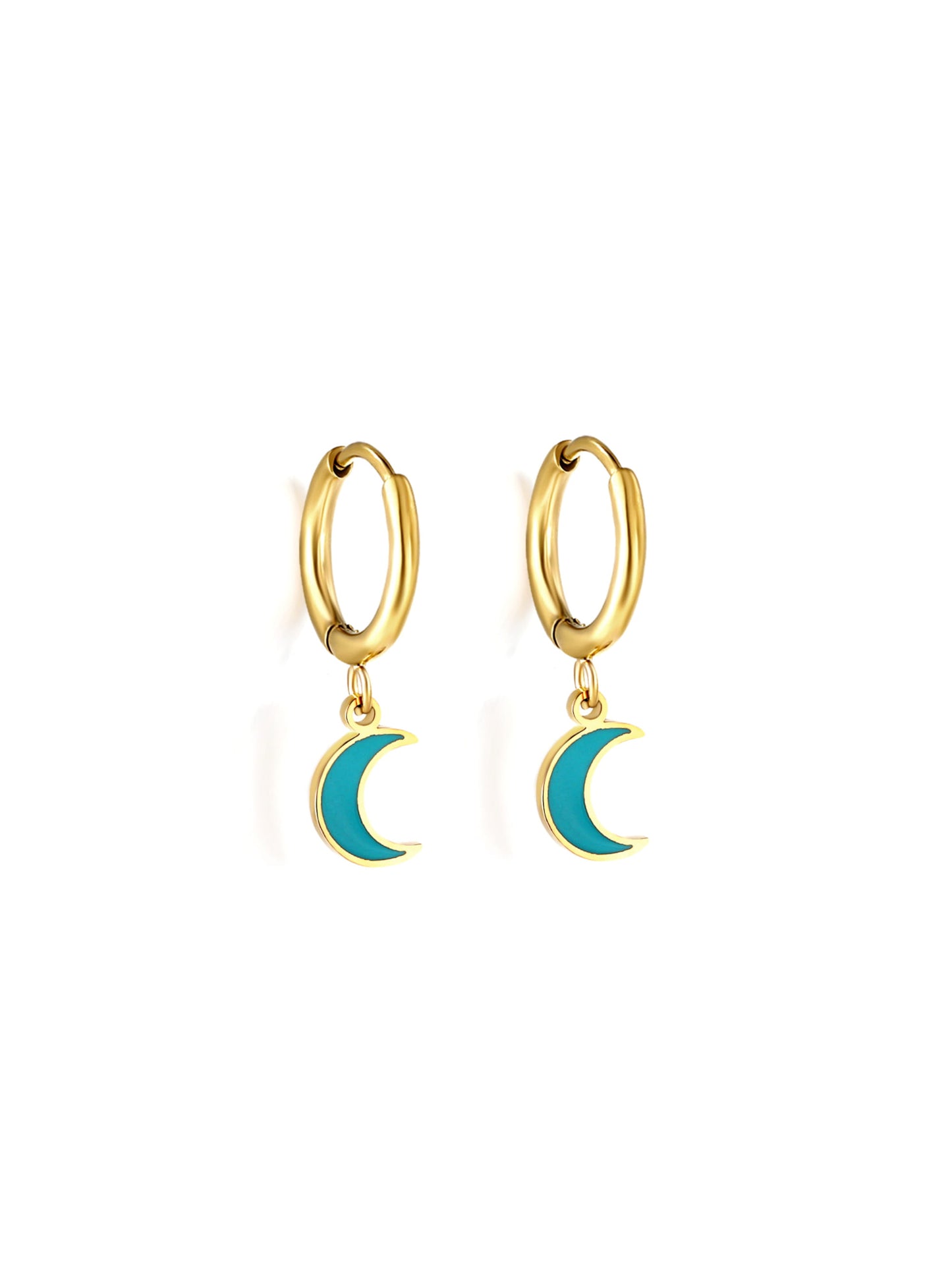 Blue moon gold steel hoops