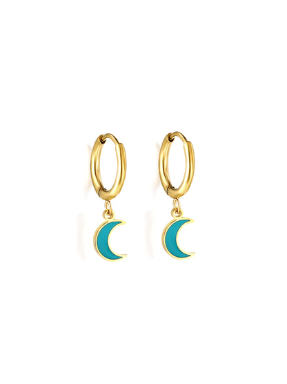 Blue moon gold steel hoops