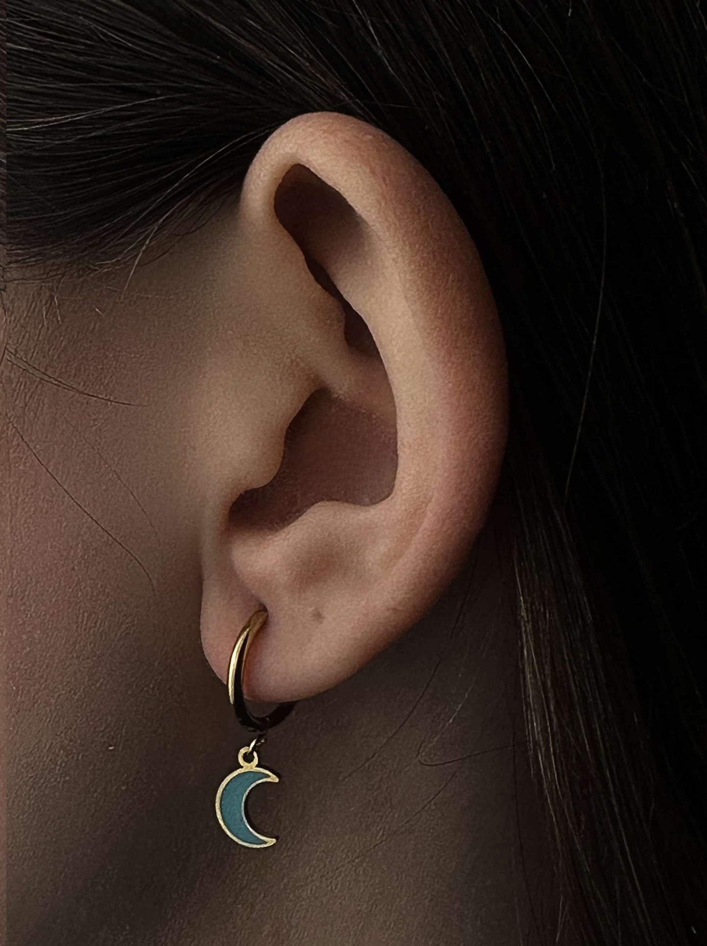 Blue moon gold steel hoops