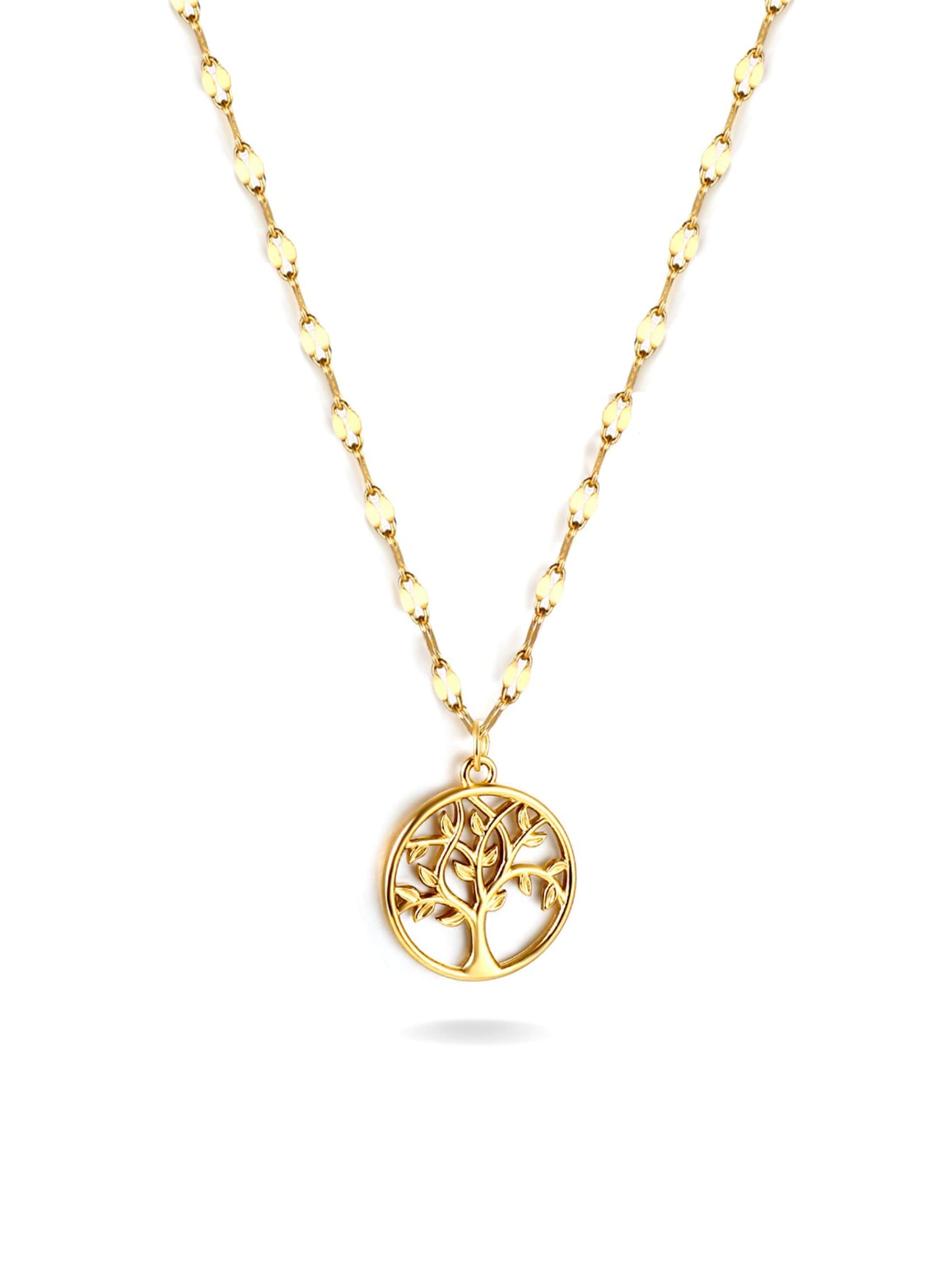 Collier Arbre de Vie Acier Doré