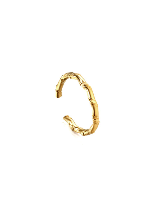 Gold Steel Adjustable Ring