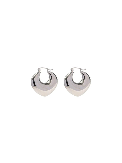 Silver steel hoops