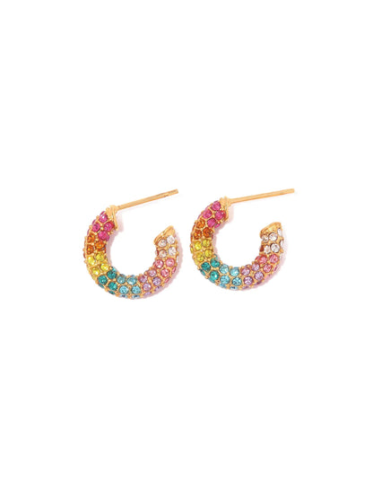 Colored steel hoops with zirconia