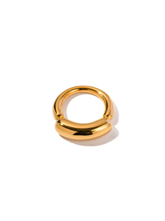 Basic Gold Steel Ring