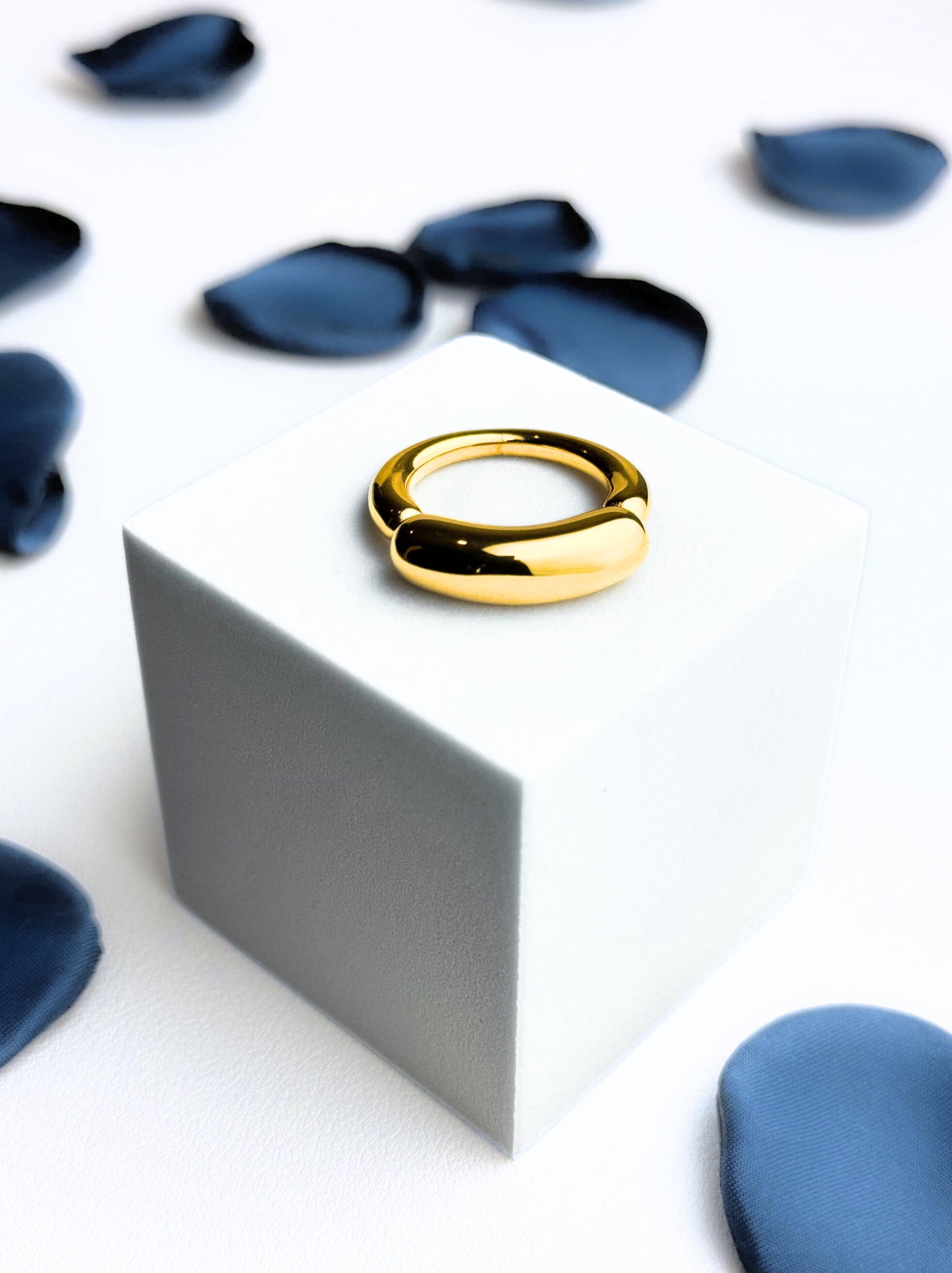 Basic Gold Steel Ring