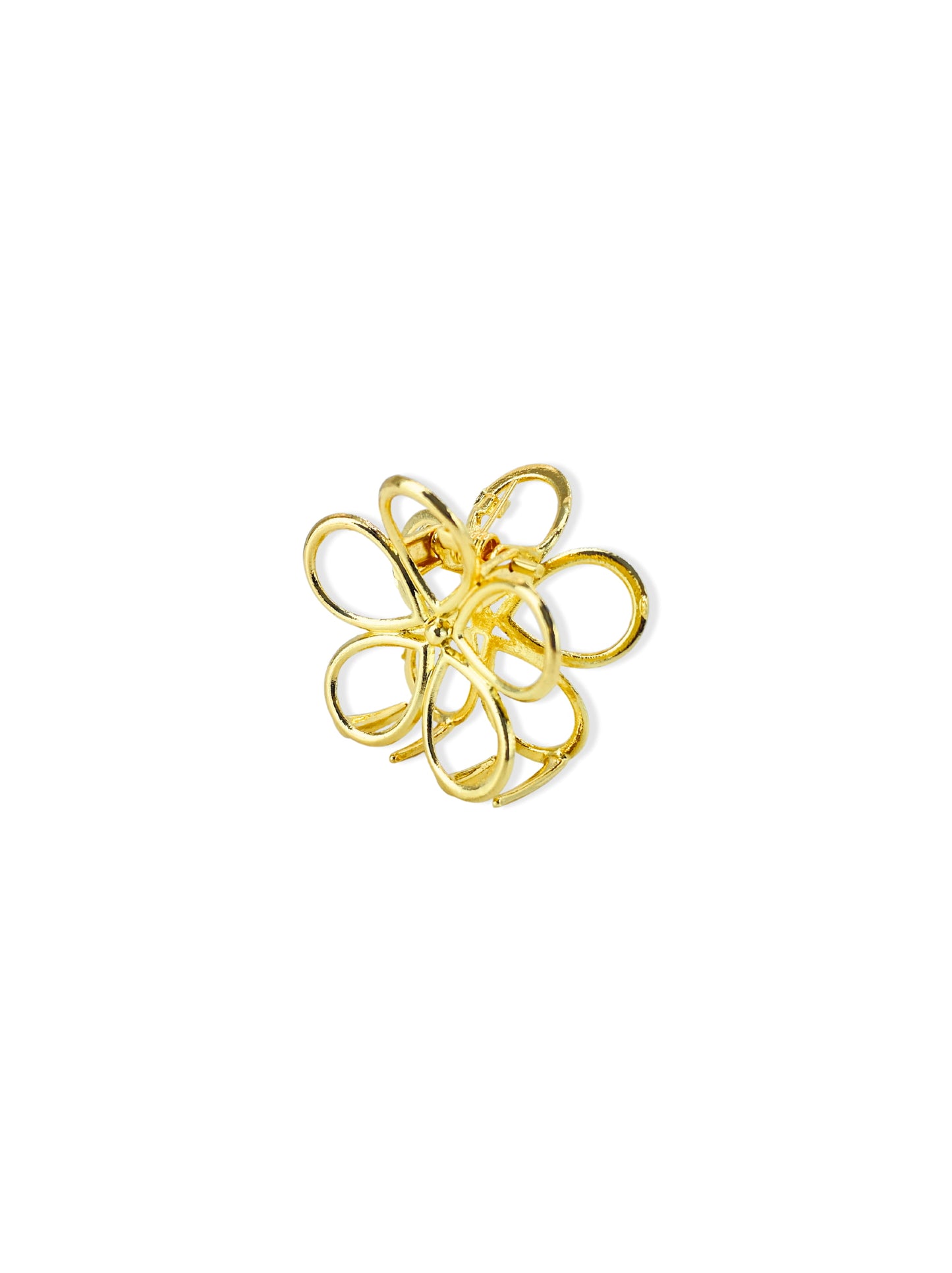 Golden Flower Hair Clip