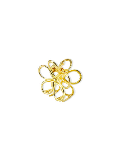 Golden Flower Hair Clip