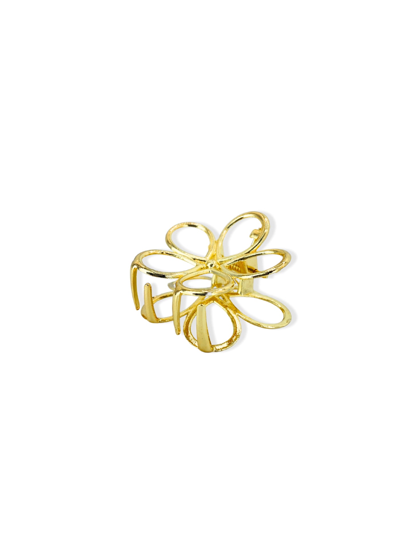 Golden Flower Hair Clip