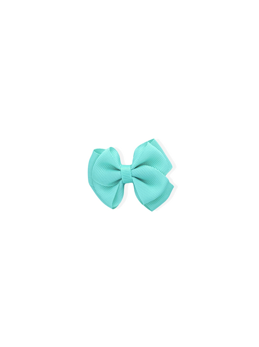 Hair clip with green bow