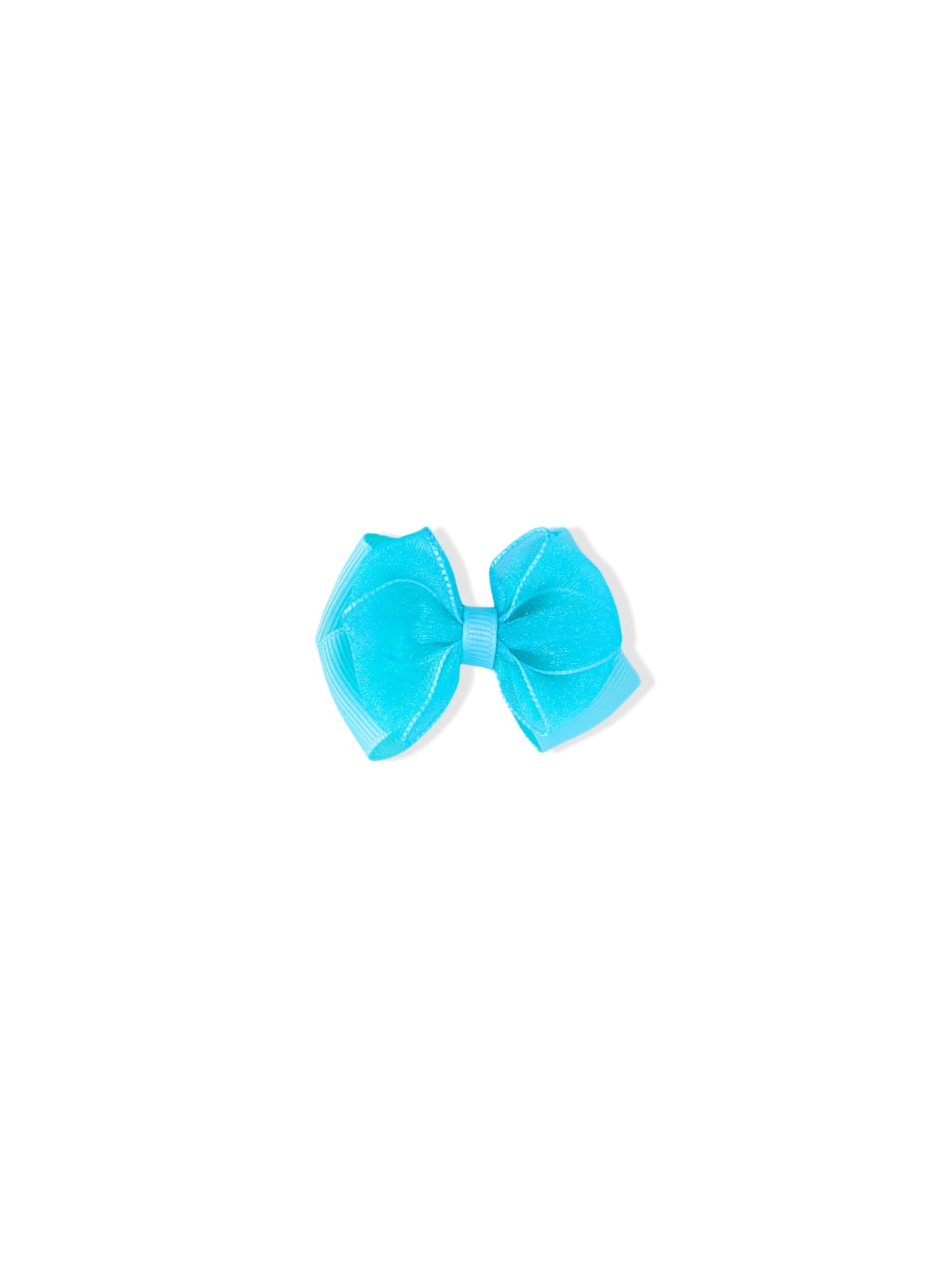 Hair clip with green bow