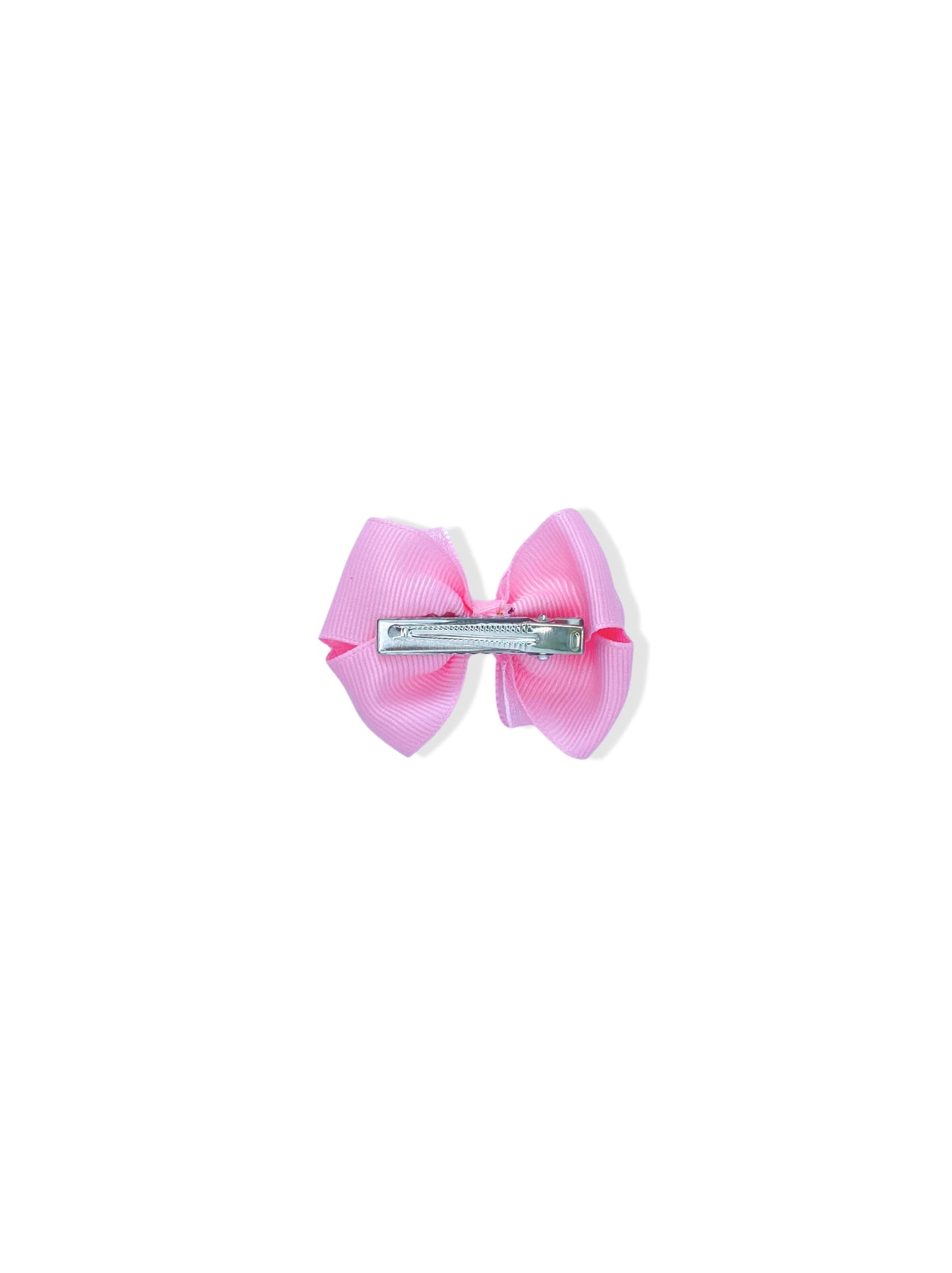 Hair clip with pink bow