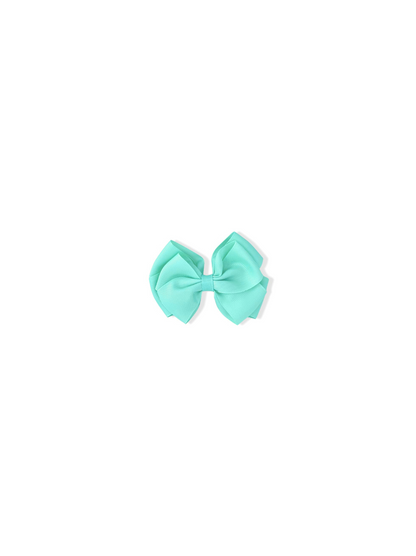 Hair clip with green bow