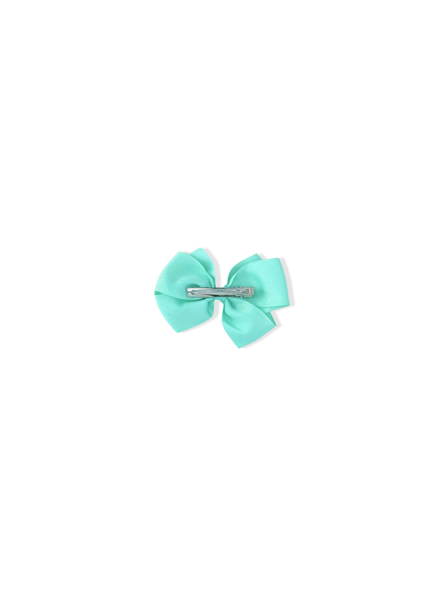 Hair clip with green bow