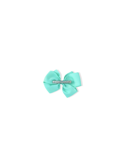 Hair clip with green bow