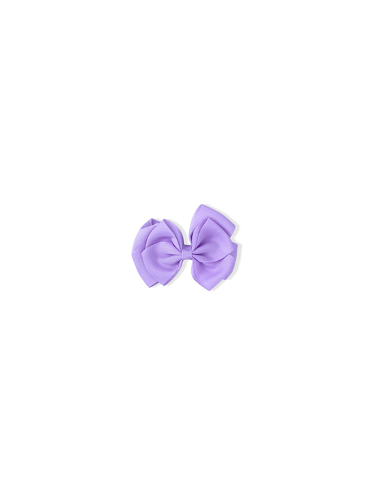 Hair clip with purple bow