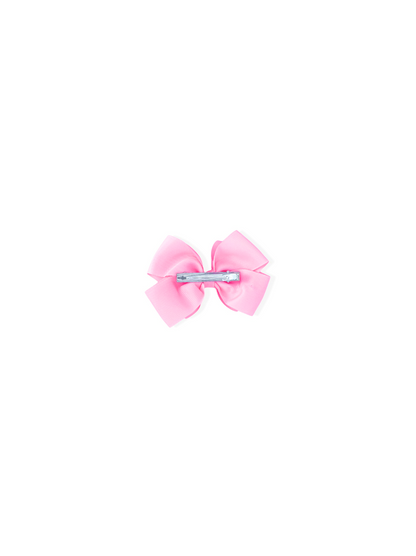 Hair clip with pink bow