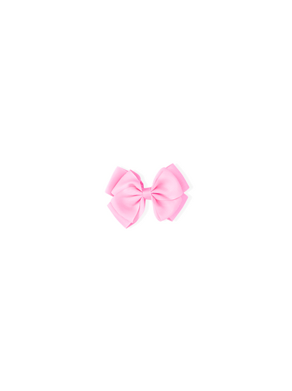 Hair clip with pink bow