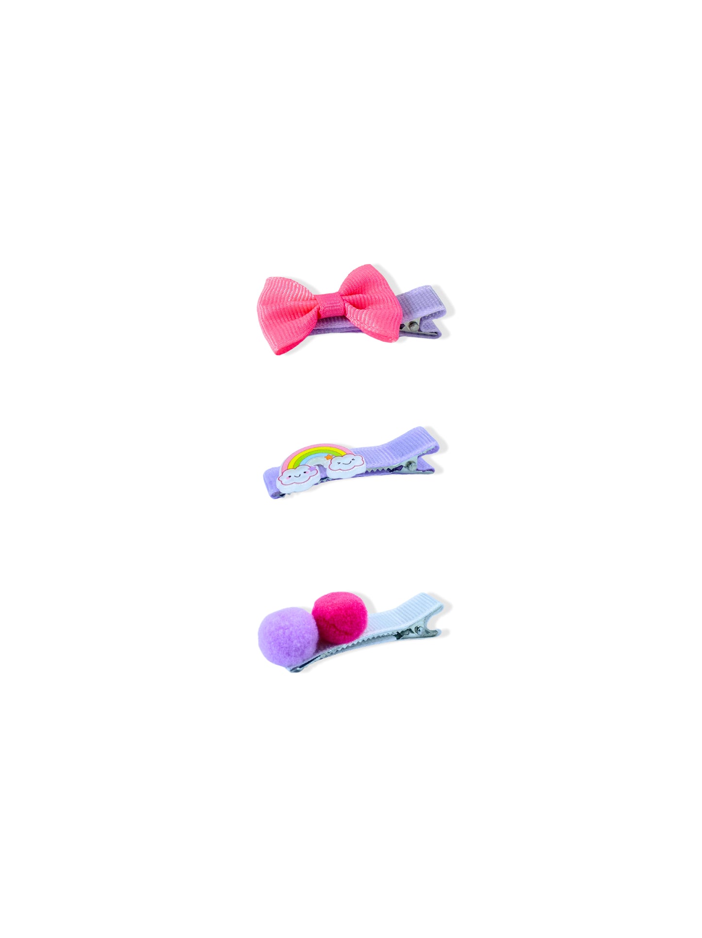 Purple colored hair tongs set