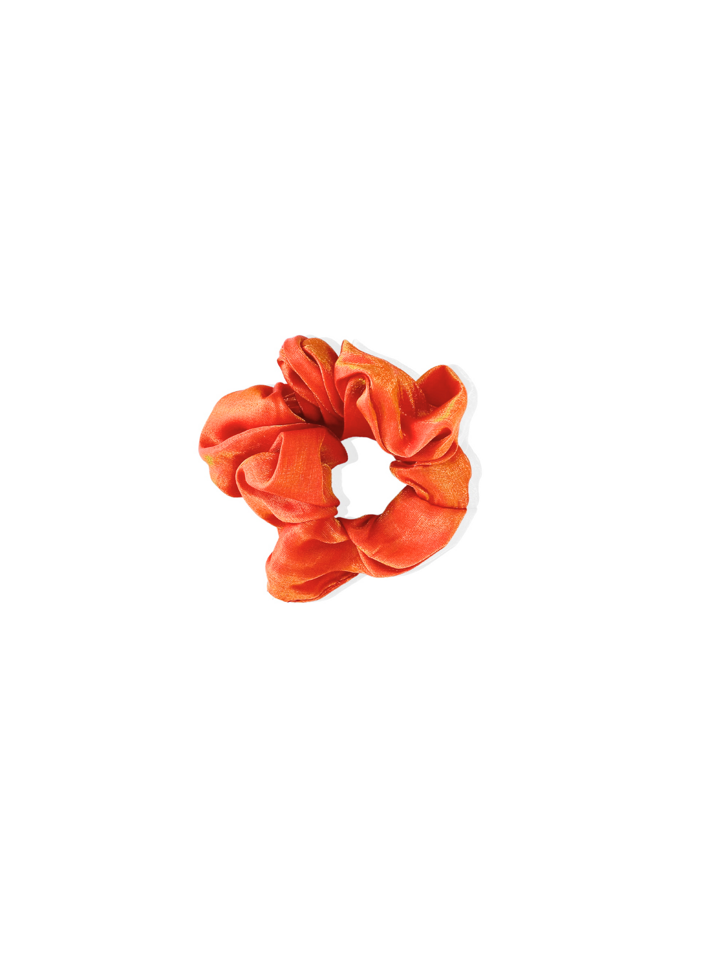 Bright orange hair elastic