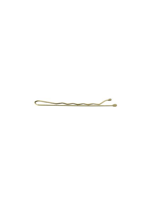 Set of 16 golden hair clips