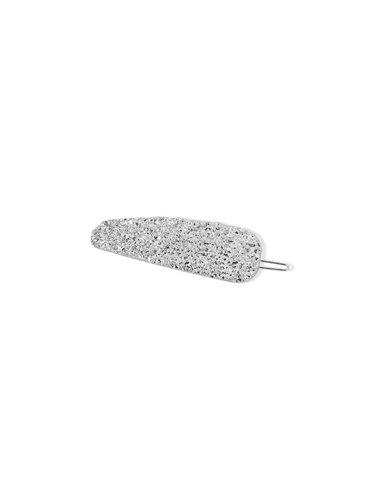 Silver hair clip