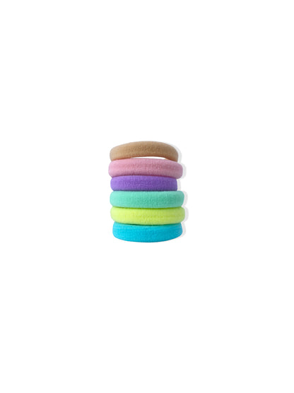 Set of colored hair elastics