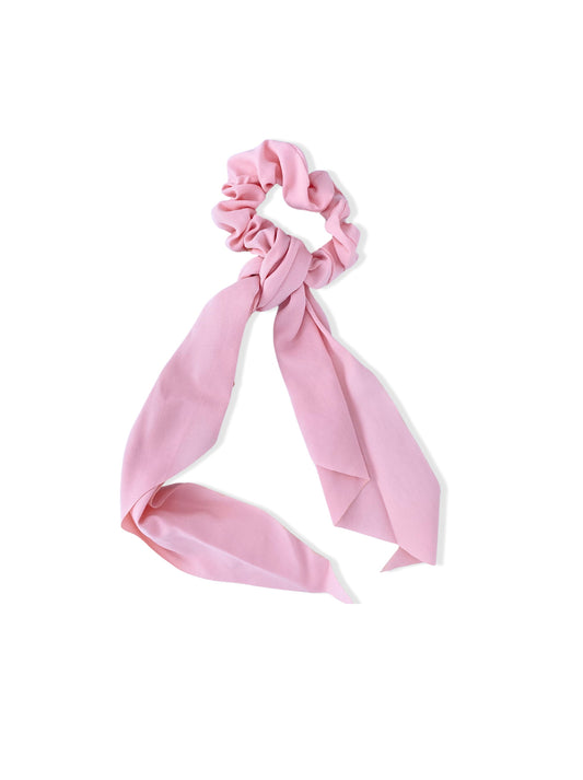 Hair elastic with pink bow