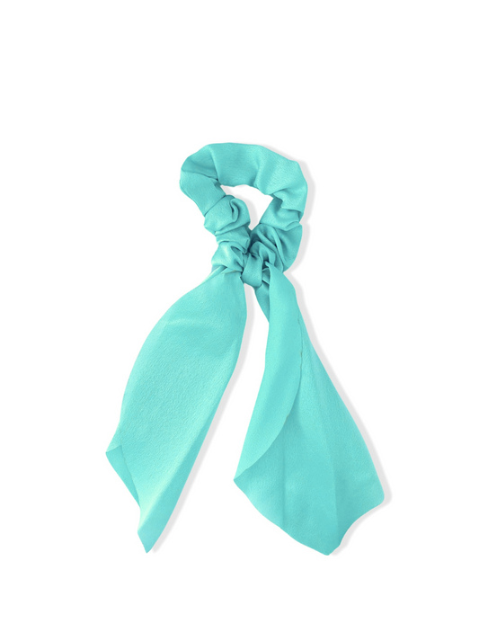 Hair elastic with blue bow