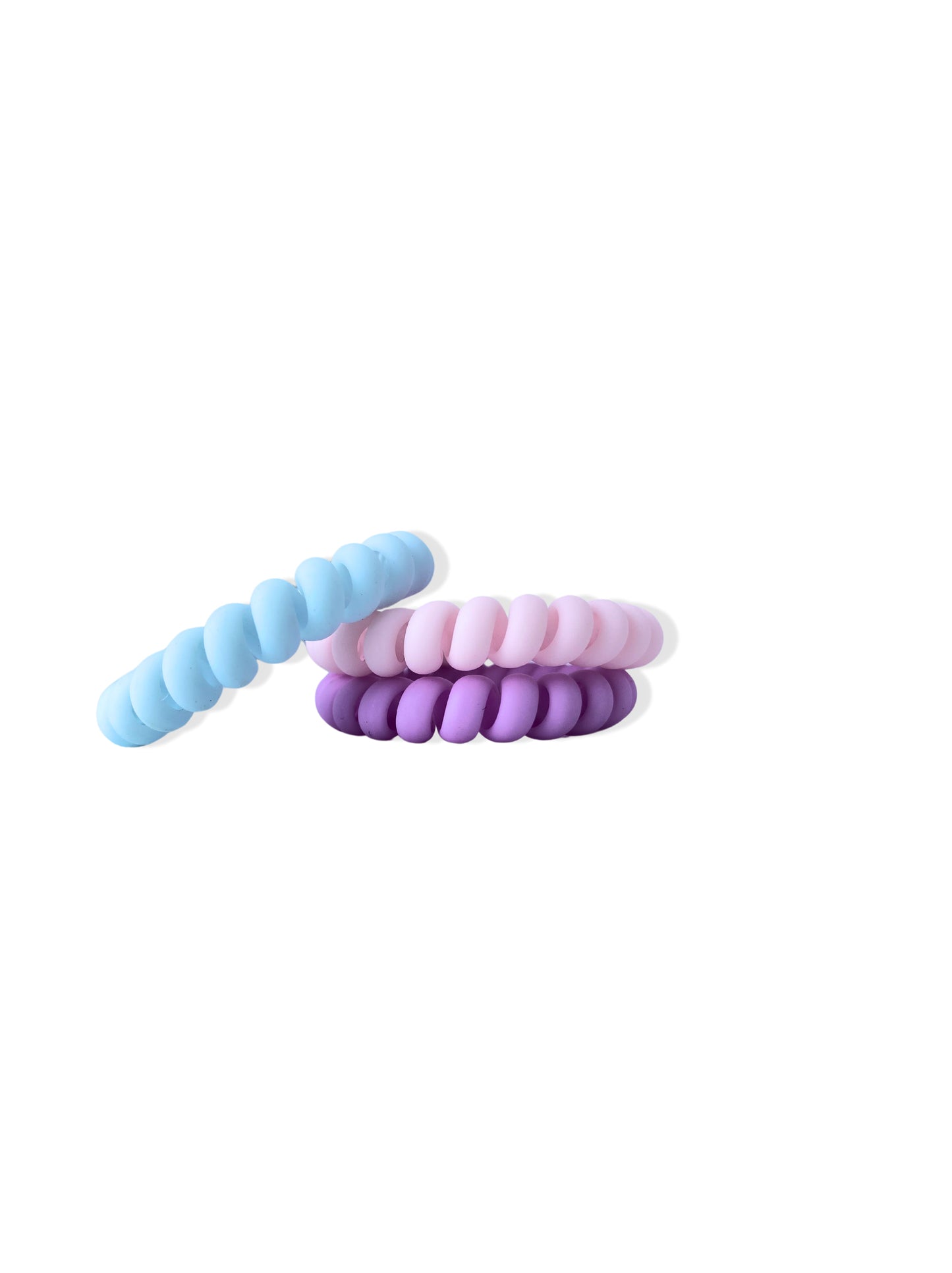 Set of colored hair elastics